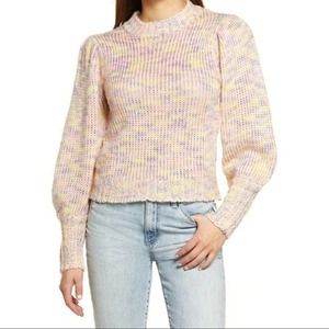 All in Favor PASTEL MARLED SWEATER Size Small New with Tags